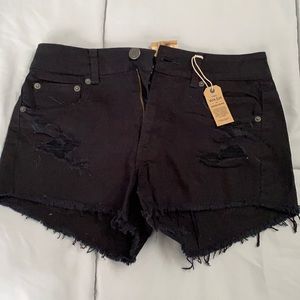 American Eagle Sz 8 Hi-Rise Festival  jean shorts